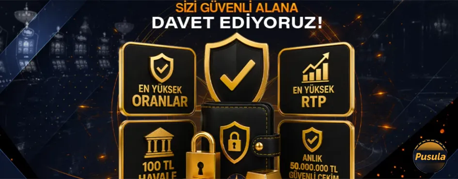 Yüksek oran ve RTP vurgulu güvenli alan davet görseli