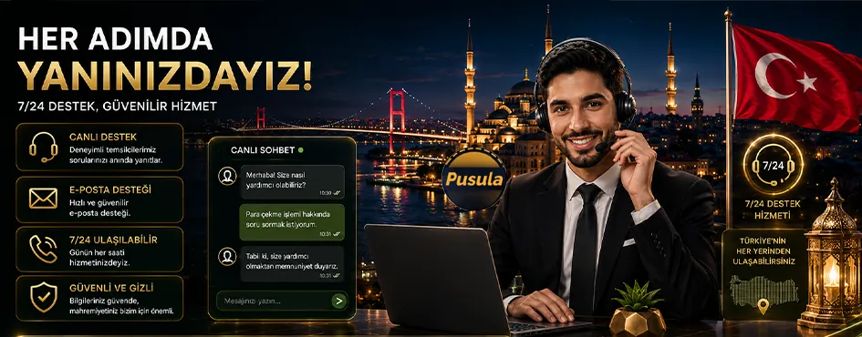 Takım elbiseli danışman kullanıcı sorularını yanıtlıyor