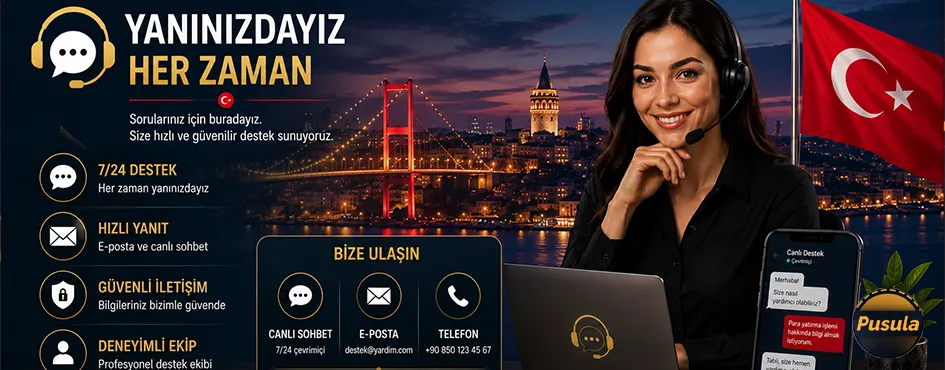 Kulaklıklı destek temsilcisi 7/24 Türkçe yardım sunuyor
